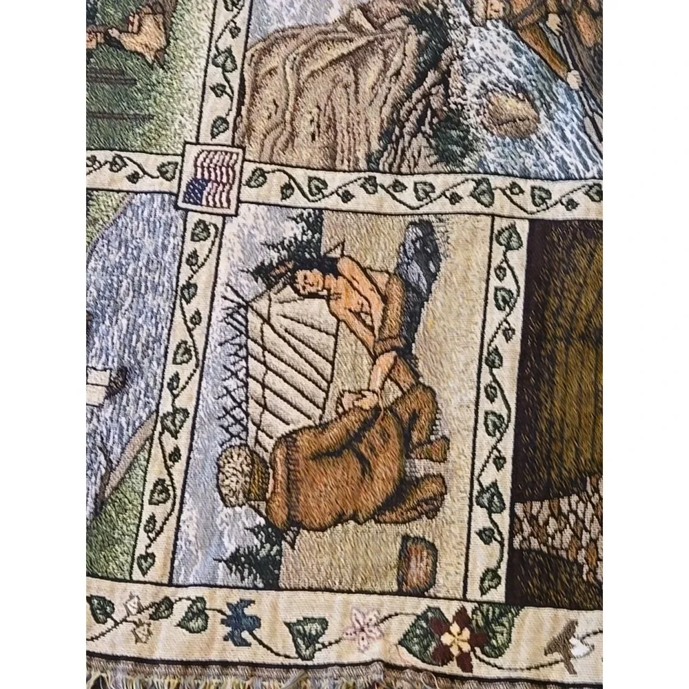 Lewis & Clark Corps Of Discovery Afghan Throw Mill Street Design Woven Tapestry